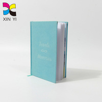 Carnet de notes à couverture rigide avec housse en tissu personnalisée |   Agenda en papier épais avec reliure cousue, logo en relief et impression OEM