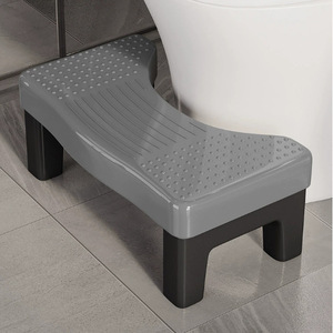 Tabouret de toilette en PP, à poser au sol, pour adultes et enfants, repose-pieds, tabouret de position accroupie, utilisation dans la salle de bain - Product Image 3