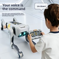 Robot Anjing Pintar AI Siap Pakai dengan Kontrol Suara, Aplikasi Bionik, Plastik, Elektrik, Mainan Anak