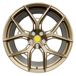 Customized Finish Wheel and Rim Alloy Five Spoke Chrome Bright Matte Pasanger Car Forged Wheel Rim