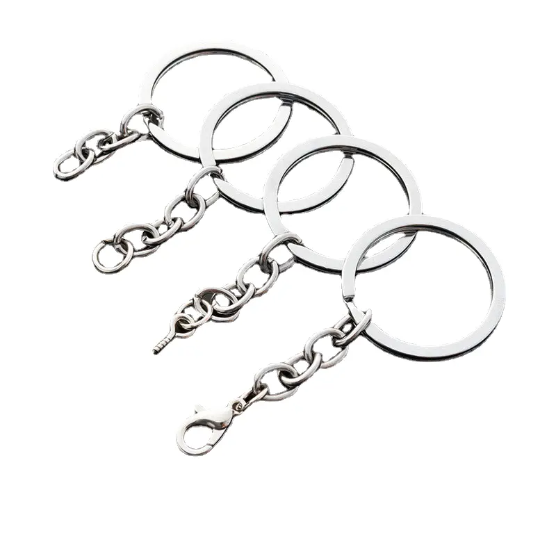 25/30mm chrome plated key ring Hanging four chain lobster Eye diy accessories Handmade material