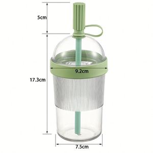 New 540Ml <b>Large</b> Capacity As <b>Cup</b> With Straw Portable Outdoor Water Bottle for Coffee Milk <b>Tea</b> Cute Design Camping & Tour - Product Image 6