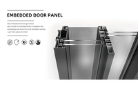 Ventanas corredizas de estilo francés Eloyd Puertas Perfil de aluminio Marcos de aleación de aluminio Apertura horizontal Fabricado Eloyd Company