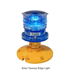 Éclairage de bordure de piste solaire pour aéroports conformes ICAO et FAA – Éclairage LED surélevé pour pistes aéroportuaires à prix avantageux - Product Image 1
