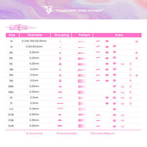 Fournitures de <span class=keywords><strong>tatouage</strong></span> de sourcils couleur rose maquillage permanent THUNDERLORD aiguilles de cartouche de <span class=keywords><strong>tatouage</strong></span> RL <span class=keywords><strong>RS</strong></span> CM pour stylo de machine de <span class=keywords><strong>tatouage</strong></span> - Product Image 5