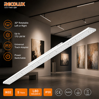RECOLUX Éclairage linéaire sur rail LED ultra-mince à intensité variable pour le commerce de détail moderne