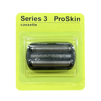 Tête de rasoir à grille de rechange étanche rechargeable par USB compatible avec Braun Série 3 21B pour le visage et le corps
