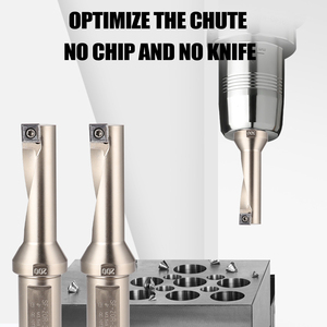 ดอกสว่าน U แบบเปลี่ยนหัวได้ SITELUN ทำจากทังสเตนคาร์ไบด์ สำหรับงานเจาะ CNC พร้อมระบบหล่อเย็นแบบทะลุ สำหรับงานเจาะรูลึก - Product Image 2