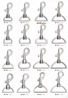 Anneau pivotant en alliage (plastique, aluminium, fer) réglable, robuste, de luxe, pour laisse de chien de petite taille, accessoires de sac - Anneau en D