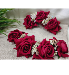 Elegante Accesorio para el Cabello con Diseño Floral Hecho a Mano, Adorno Premium para el Cabello para Novias, Peinados Festivos y Tradicionales - Product Image 3