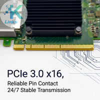 MCX556A-ECUT para Mellanox 100GbE QSFP28, Tarjeta de Interfaz de Red Ethernet con Cable de 2 Puertos PCIe3.0x16 para Servidor, en Stock