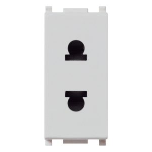 Sicury 2P 16A <b>Plug</b> <b>Socket</b> Usa Eu 4.8mm Silver - Product Image 1