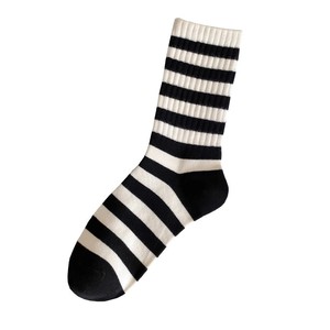 Women's Mid-Calf Socks Solid Color Breathable Sweat-Absorbing Slouch Socks For Casual Wear - Product Image 5