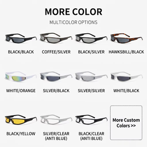 <span class=keywords><strong>Gafas</strong></span> <span class=keywords><strong>de</strong></span> <span class=keywords><strong>Sol</strong></span> Deportivas Envolventes Cyberpunk Y2K con Logotipo Personalizado Sunray, Bajo MOQ, Protección UV400, Marco Ligero <span class=keywords><strong>de</strong></span> PC, Lentes AC - Product Image 5