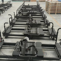 Sistem Kebugaran Pilates Reformer Komersial Tugas Berat 8 Pegas Tahanan, Harga Bersertifikat untuk Studio