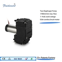 Fuildsmart Portable VOC Sampling DC Small Micro Gas Pump Medical Lab Electric Diaphragm Oil Free Suction Vacuum Pump for Sale