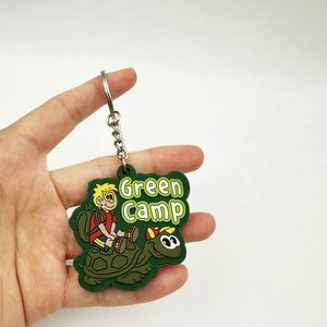 Custom 2D/3D <b>Anime</b> <b>Keychain</b> Soft PVC Sport Keyring with Chain Offset and UV Printing Rubber <b>Keychain</b> with Your Logo - Product Image 3