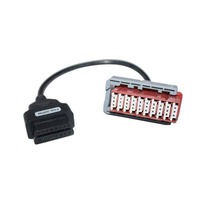Juego Completo de 8 Cables Negros de 12V para Auto, Cable Adaptador OBD2 Pequeño, Cable de Detección para Auto OLIVER