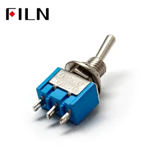 Pequeno filn MTS-103 ligado no ponto de contato de cobre 6a 250v 3 pinos interruptor de alternância