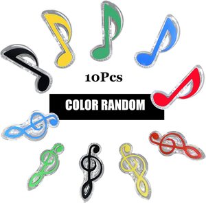 Plastics Music Note Clips Page Holder Acrylic Bookmarks Stationery Clips for Paper Book Music Stand Accessory
