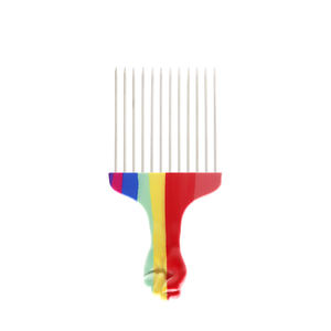 Nouveau peigne à cheveux afro en métal coloré, 4 tailles, avec picots en acier inoxydable, pour usage en <span class=keywords><strong>salon</strong></span> - Product Image 3