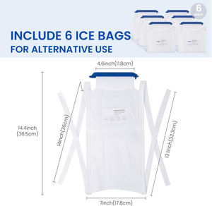 Özel boyut doldurulabilir buz torbaları sızdırmaz yumuşak kaplama hastane özel logo buz paketi tıbbi malzemeler - Product Image 3