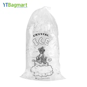 Sacchetti per il congelatore con stampa Logo personalizzato sacchetti per imballaggio di cubetti di ghiaccio in plastica usa e getta