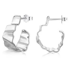 Dylam europeo e americano Fashion blogger con lo stesso 925 in argento Sterling geometrico e minimalista a forma di U