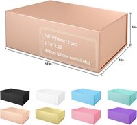 Boîte magnétique avec logo personnel personnalisé boîte cadeau de luxe noire avec boîte à fermeture magnétique