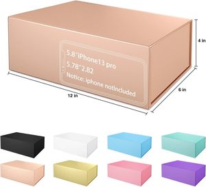 Boîte magnétique avec logo personnel personnalisé boîte cadeau <span class=keywords><strong>de</strong></span> luxe noire avec boîte à fermeture magnétique - Product Image 5