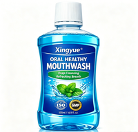 Bain de bouche au sel marin naturel, formule antibactérienne fraîcheur menthe, sans fluorure ni alcool, pour une haleine longue durée