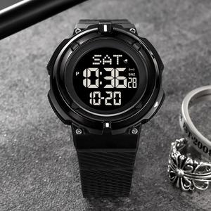 Montre-bracelet numérique de sport SKMEI 2010 en gros, style <span class=keywords><strong>G</strong></span>, grande taille, chronographe, double heure, plastique noir, pour hommes, Relojes - Product Image 1