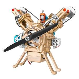 Pièces RC pour bricolage, modèle de <span class=keywords><strong>moteur</strong></span> <span class=keywords><strong>Stirling</strong></span> DM114, <span class=keywords><strong>moteur</strong></span> bicylindre en V, kit d'ornements en résine, jouets pour adultes, <span class=keywords><strong>meilleur</strong></span> cadeau éducatif, <span class=keywords><strong>moteur</strong></span> - Product Image 5