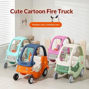 Voiture jouet coulissante en plastique, design Château de la Princesse du Feu, mini-voiture à quatre roues à assistance électrique pour bébés de 0 à 3 ans - Product Image 2