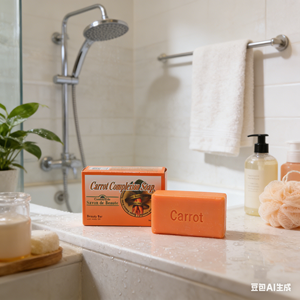 Savon blanchissant à l'extrait de carotte 100% naturel, soulagement de l'hyperpigmentation, savon de beauté - Product Image 1