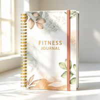 Cuaderno Espiral con Impresión Personalizada de Arte en Acuarela, Papel de Cubierta Grueso de Primera Calidad, Fabricante Chino, con Banda Elástica