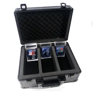 Toploader Storage Box and One Touch Card Holder Case with premium foam slots for display only