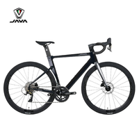 Vélo de route JAVA SILURO6 TOP, fourche en fibre de carbone, vélo de course, frein à disque hydraulique LTWOO, axe traversant, 24 vitesses, Siluro 6 Top