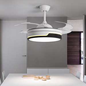 Ventilateur de table sans pales avec lumière LED, moteur DC, 3 vitesses, commande mécanique, en plastique, silencieux, solaire, pour extérieur - Product Image 1