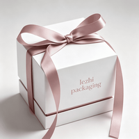 Kotak Hadiah Lilin Pengiring Pengantin Mewah Bermerek dengan Logo Kustom, Kotak Kemasan Botol Lilin dengan Insert, Kotak Lilin Kelas Atas
