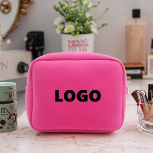 Großhandel rosa Neopren Make-up-Tasche benutzer definierte Logo Beauty-Tasche OEM ODM Factory Promotion wasserdichte Neopren kleine Kosmetik tasche - Product Image 1