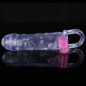 Anneau de pénis magique extra long et amusant, manchon de pénis, vibrateur, préservatif vibrant durable pour hommes - Product Image 1