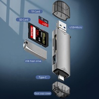 Lector de Tarjetas de Memoria USB 3.0 Multifunción OEM ODM Todo en Uno Tipo C Micro USB OTG, Adaptador Universal USB TF SD 6 en 1