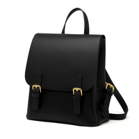 Sac à dos de luxe mini imperméable pliable en cuir PU avec bandoulière arquée, plusieurs couleurs, sac femme, sac à dos scolaire