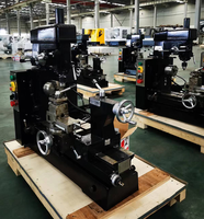 Machine combinée fraiseuse-tour CT400 Mini 3-en-1 avec moteur 750W et composants d'engrenage