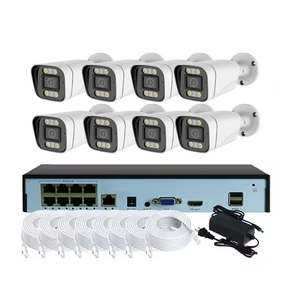Système <span class=keywords><strong>NVR</strong></span> de caméra POE 8 canaux Full HD 4K, <span class=keywords><strong>enregistreur</strong></span> vidéo réseau <span class=keywords><strong>IP</strong></span>, capteur CMOS 8MP, kit de caméra dôme couleur jour/nuit - Product Image 1