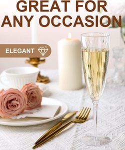 Set di 6 bicchieri da vino <span class=keywords><strong>in</strong></span> <span class=keywords><strong>plastica</strong></span> infrangibili senza BPA, <span class=keywords><strong>calici</strong></span> da champagne con logo e colore personalizzati, i più venduti - Product Image 2