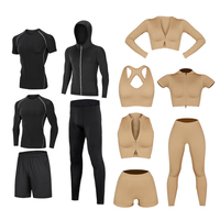 T-shirt promotionnel de gymnastique hommes femmes costumes de sport collants de compression athlétiques de course personnalisés coffret cadeau de vêtements de fitness