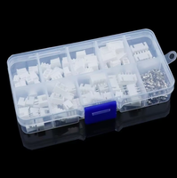 Kit de conectores XH2.54mm de 230 piezas - Terminales de cable estilo JST de 2P/3P/4P/5P con carcasa aislada (codificados por colores)