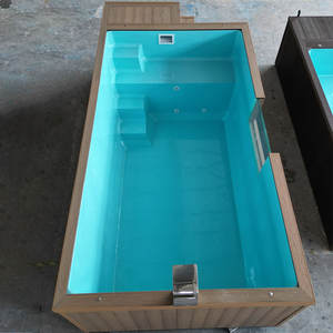 Equipo profesional de fibra de vidrio para <span class=keywords><strong>patio</strong></span> de alta calidad, madera WPC, tamaño pequeño, sobre el suelo, spa al aire libre, <span class=keywords><strong>piscina</strong></span> portátil - Product Image 4